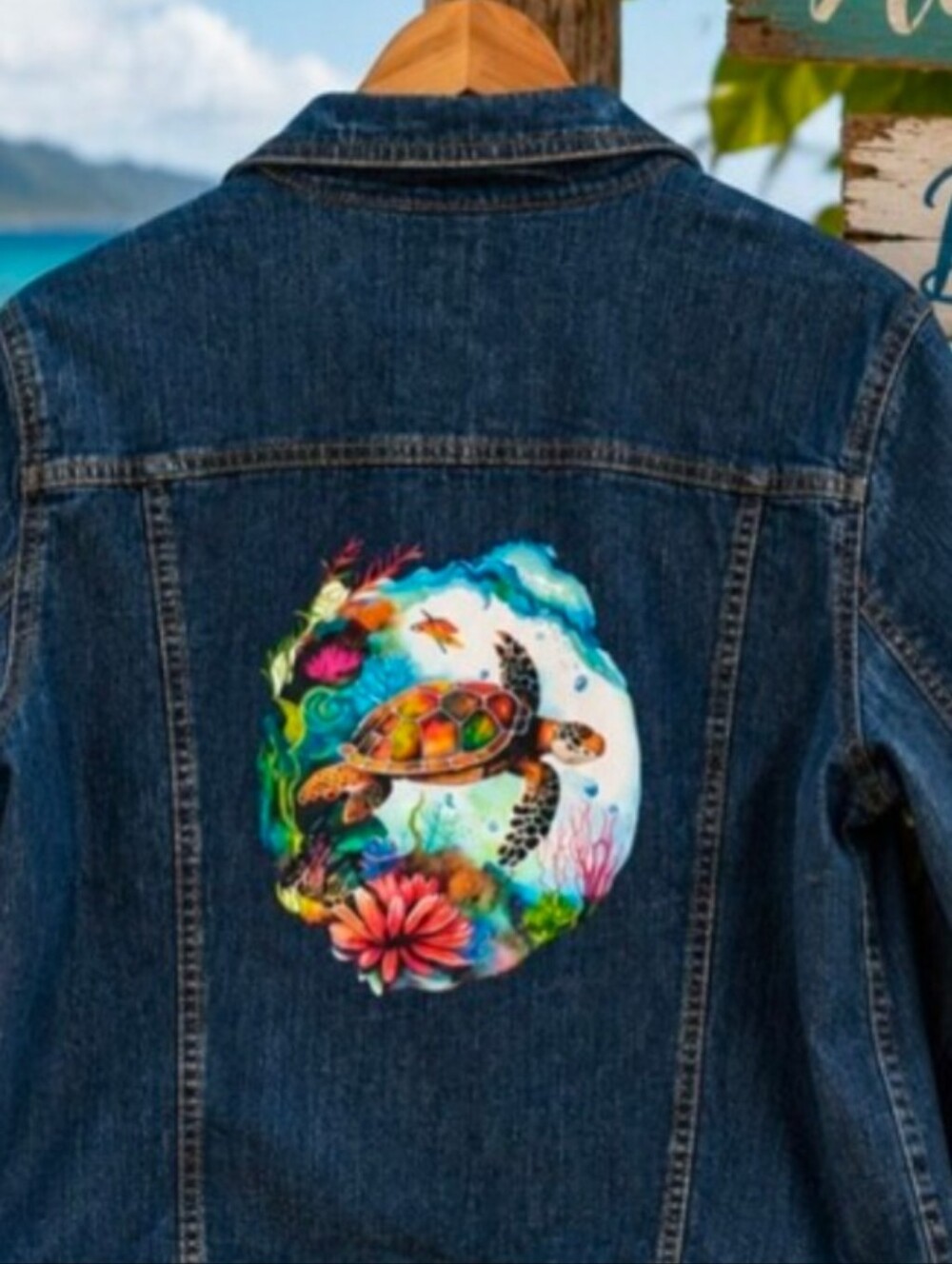 Faded Glory | Roomy Medium | Upcycled Bird & Blossom Jacket
